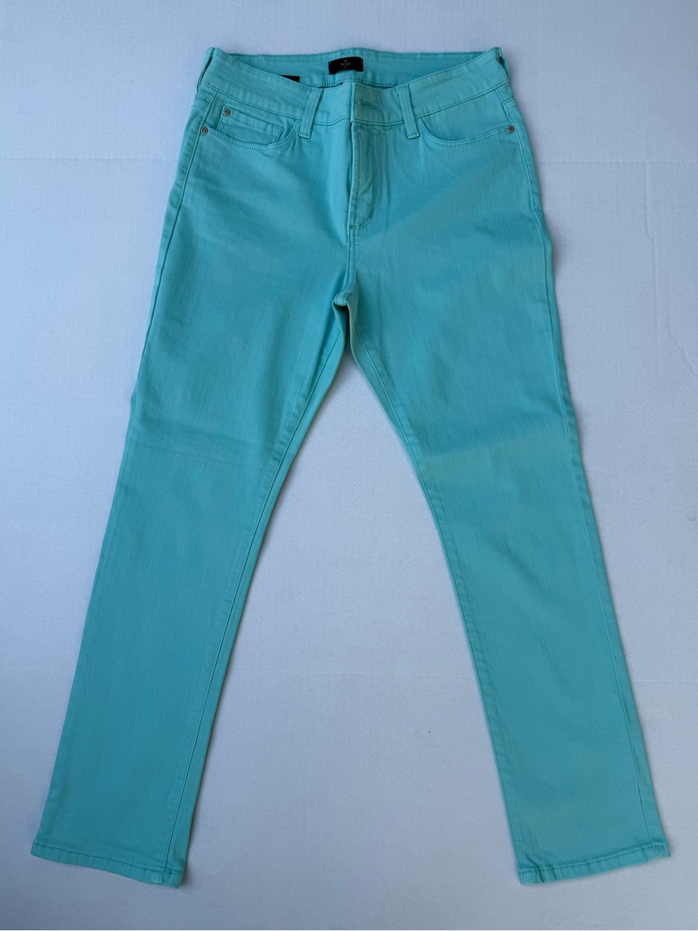 NYDJ Lift & Tuck Mint Green Skinny Jeans, Colored Denim, 8 Petite, NWOT